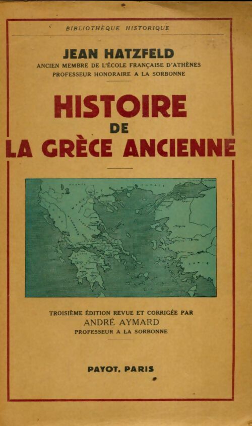 Livrenpoche : Histoire de la Grèce ancienne - Jean Hatzfeld - Livre