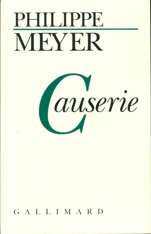 Livrenpoche : Causerie - Philippe Meyer - Livre