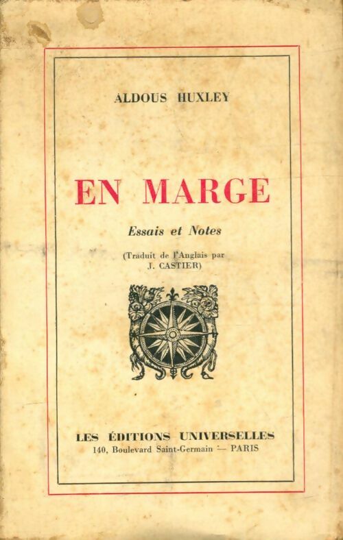 Livrenpoche : En marge - Aldous Huxley - Livre