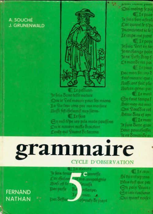 Livrenpoche : Grammaire 5e - A. Souché - Livre