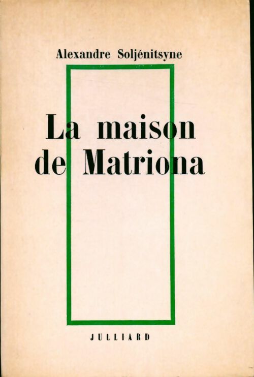 Livrenpoche : La maison de Matriona - Alexandre Soljénitsyne - Livre