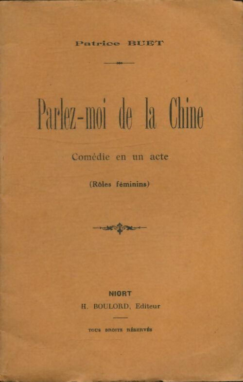 Livrenpoche : Parlez-moi de la Chine - Patrice Buet - Livre