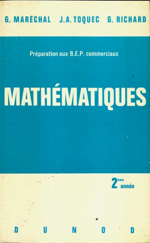 Livrenpoche : Mathématiques BEP 2 commerciaux - Collectif - Livre