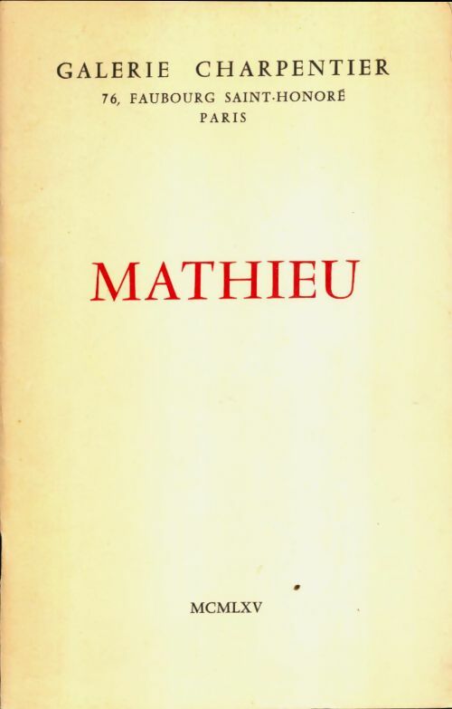 Livrenpoche : Matthieu - Collectif - Livre