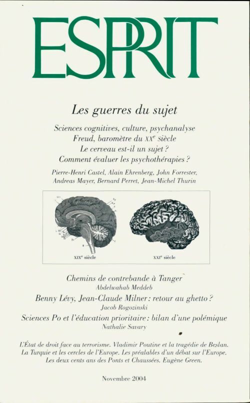 Livrenpoche : Esprit n°309 : Les guerres du sujet - Collectif - Livre