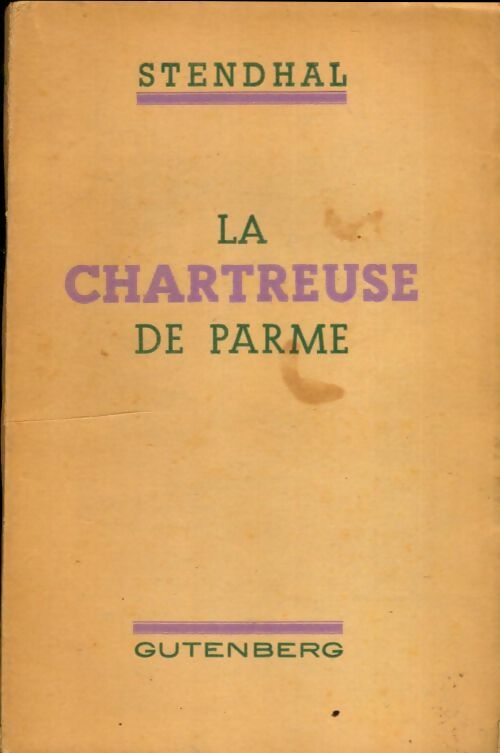 Livrenpoche : La chartreuse de Parme - Stendhal - Livre