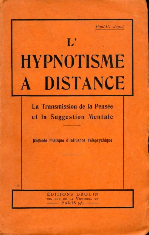 Livrenpoche : L'hypnotisme à distance - Paul-Clément Jagot - Livre