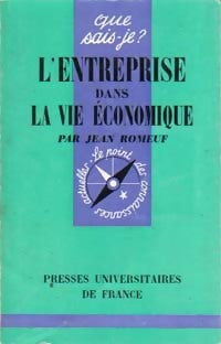 Livrenpoche : L'entreprise dans la vie économique - Jean Romeuf - Livre