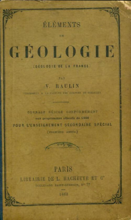 Livrenpoche : Éléments de géologie - V Raulin - Livre