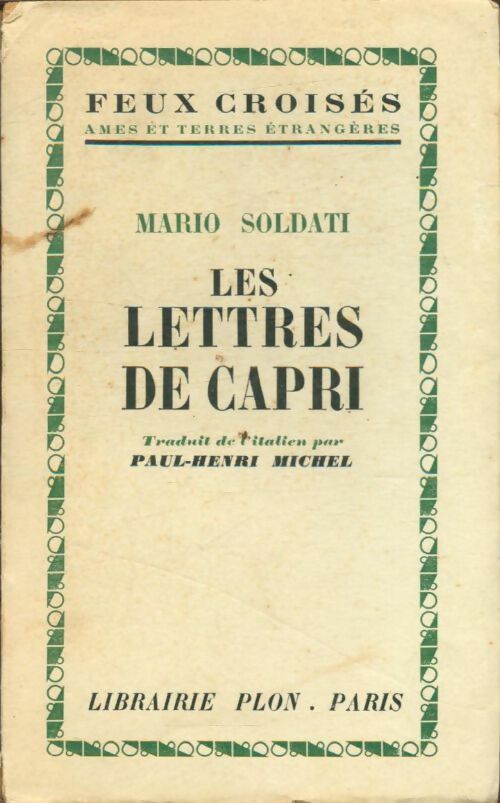 Livrenpoche : Les lettres de capri - Mario Soldati - Livre