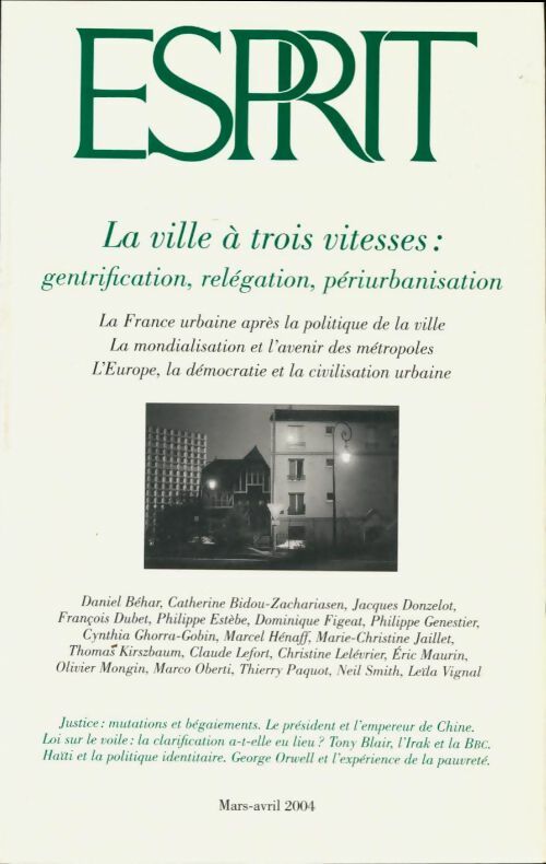 Livrenpoche : Esprit n°303 : La ville a trois vitesses - Collectif - Livre