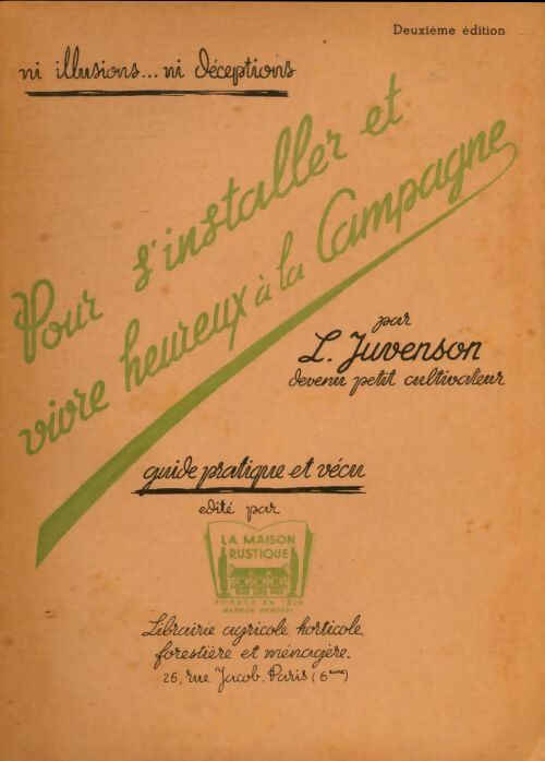 Livrenpoche : Pour s'installer et vivre heureux à la campagne - L Juvenson - Livre