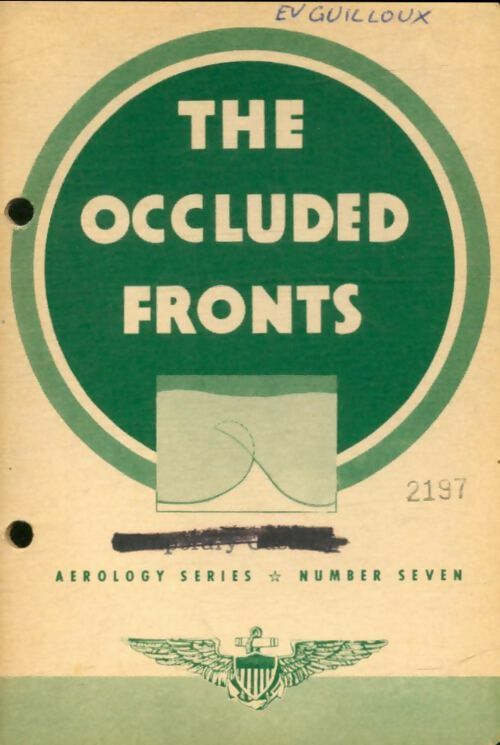 Livrenpoche : Aerology series number 7 : The occluded eronts - Collectif - Livre