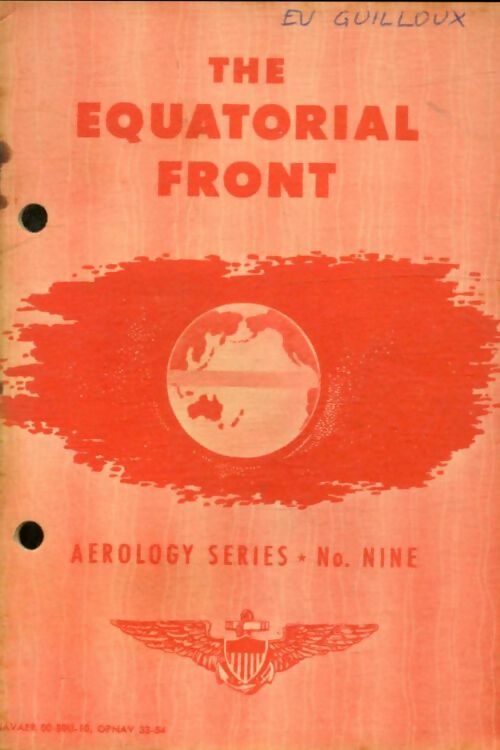 Livrenpoche : Aerology series number 9 : The equatorial front - Collectif - Livre