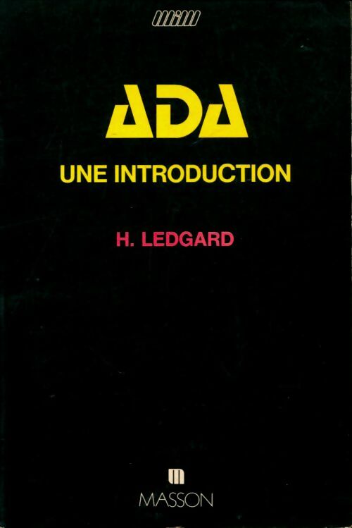 Livrenpoche : Ada, une introduction - H. Ledgard - Livre