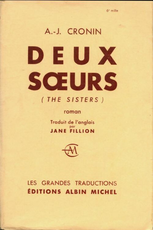 Livrenpoche : Deux soeurs - Archibald Joseph Cronin - Livre