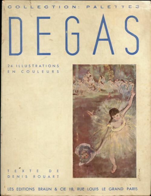 Livrenpoche : Degas - Denis Rouart - Livre
