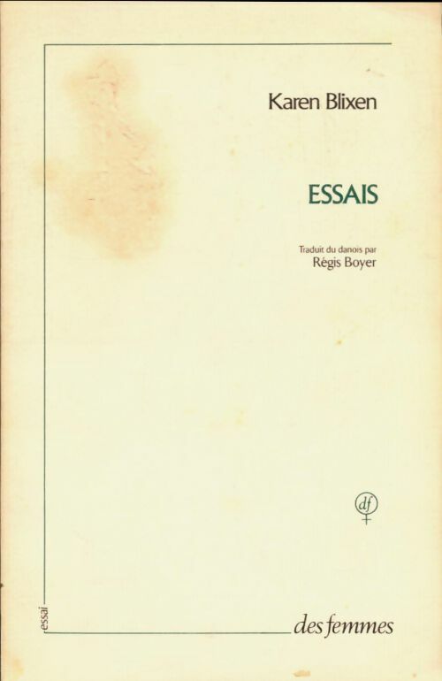 Livrenpoche : Essais - Karen Blixen - Livre