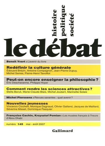 Livrenpoche : Le débat n°145 - Collectif - Livre