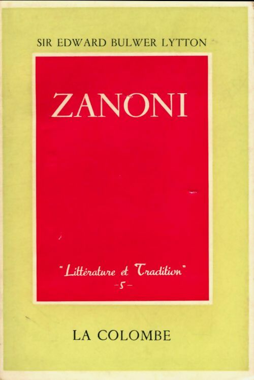 Livrenpoche : Zanoni - Edward George Bulwer-Lytton - Livre