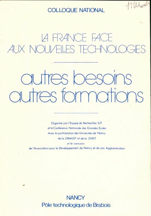 Livrenpoche : La France face aux nouvelles technologies - Collectif - Livre