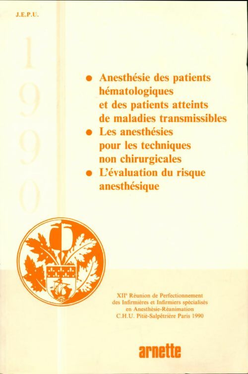 Livrenpoche : Anesthésie des patients hématologiques et des patients atteints de maladies transmissibles - Collectif - Livre