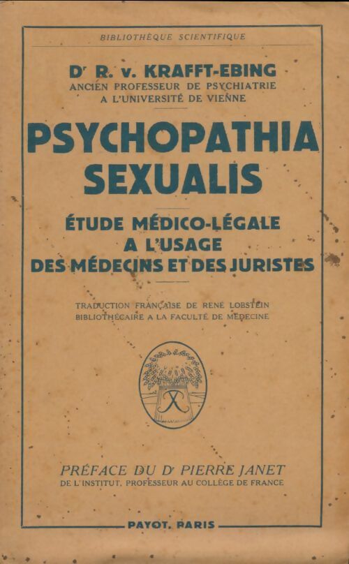 Livrenpoche : Psychopatia sexualis - Richard Von Krafft-Ebing - Livre