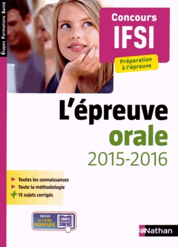 Livrenpoche : L'épreuve orale IFSI - Annie Godrie - Livre