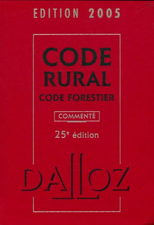 Livrenpoche : Code rural 2005 : Partie réglementaire Livre VII - Isabelle Couturier - Livre