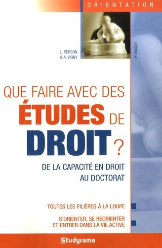 Livrenpoche : Que faire avec des études de droit ? - L; Person - Livre