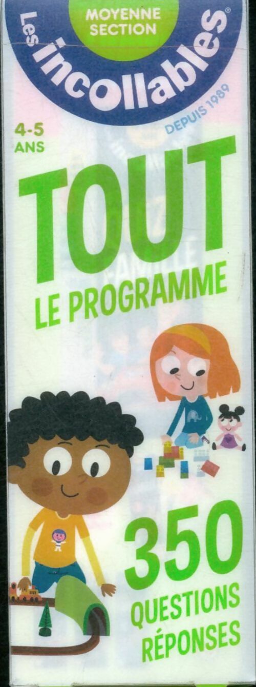 Livrenpoche : Les incollables - tout le programme de la moyenne section - 4/5 ans : 350 questions réponses pour réviser en 2 éventails- cahier de vacances - Marjorie Baudry - Livre