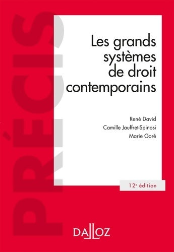 Livrenpoche : Les grands systèmes de droit contemporains. 12e éd - René David - Livre