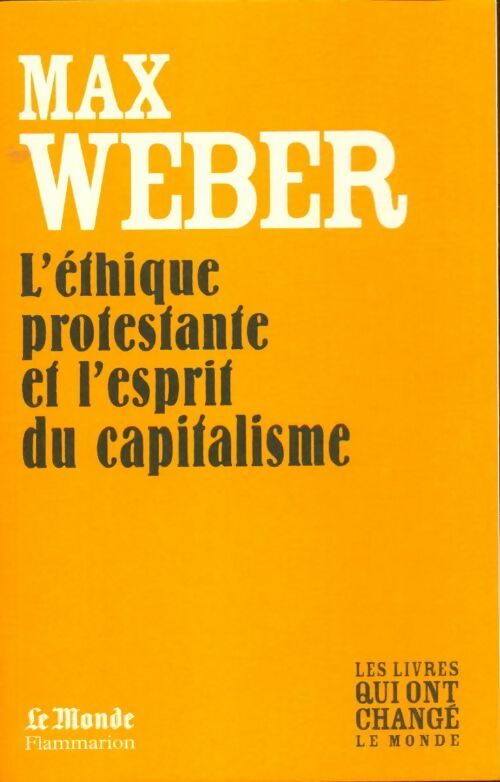 Livrenpoche : L'éthique protestante et l'esprit du capitalisme - Max Weber - Livre