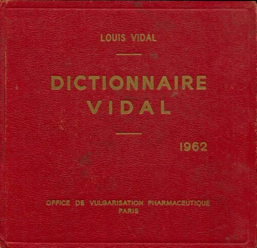 Livrenpoche : Dictionnaire Vidal 1962 - Collectif - Livre