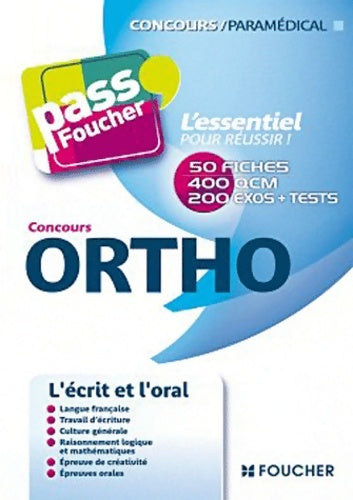 Livrenpoche : Pass'foucher - concours ortho - Thierry Marquetty - Livre