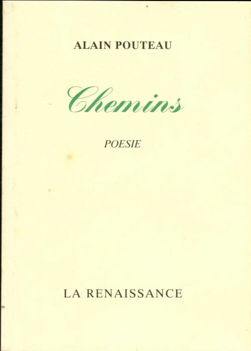 Livrenpoche : Chemins - Alain Pouteau - Livre