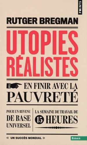 Livrenpoche : Utopies réalistes - Rutger Bregman - Livre