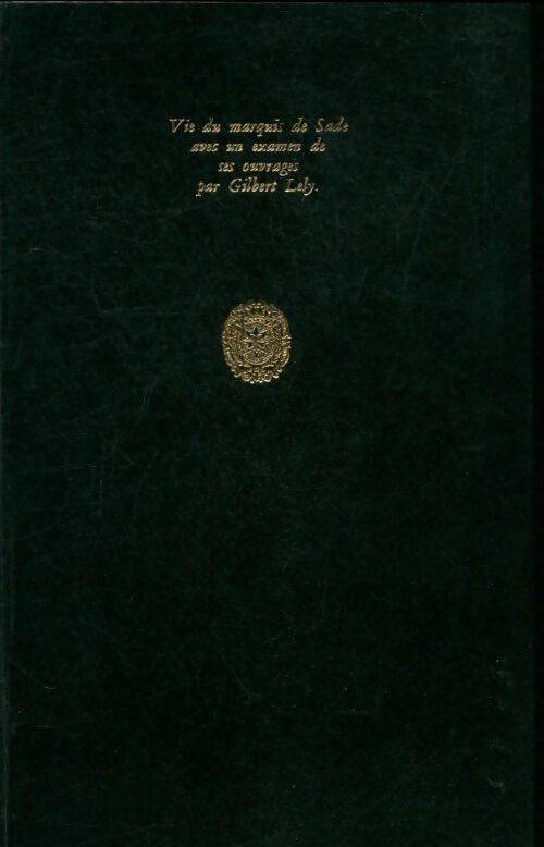 Livrenpoche : Oeuvres complètes Tomes I et II - D. A. F. Marquis De Sade - Livre