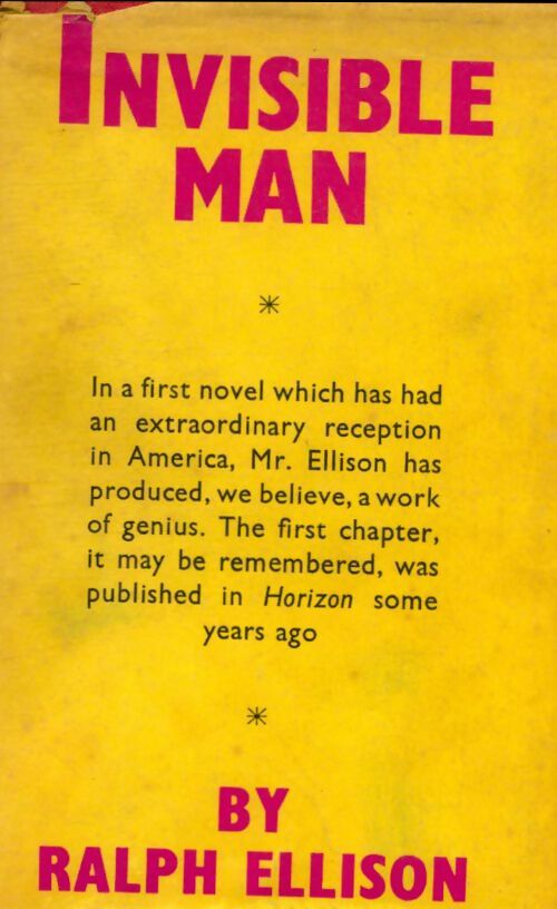 Livrenpoche : Invisible man - Ralph Ellison - Livre