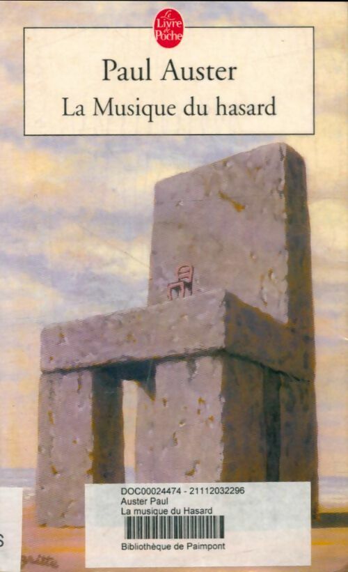 Livrenpoche : La musique du hasard - Paul Auster - Livre