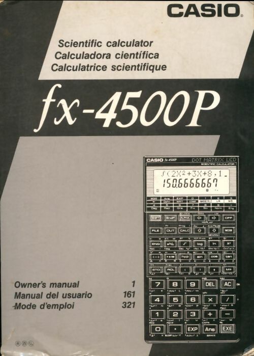 Livrenpoche : Fx-4500P. Mode d'emploi - Collectif - Livre