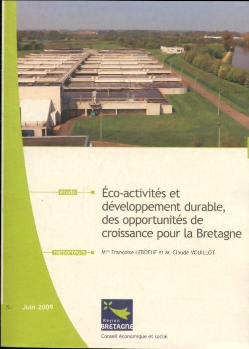 Livrenpoche : Éco-activités et développement durable, des opportunités de croissance pour la Bretagne - Collectif - Livre