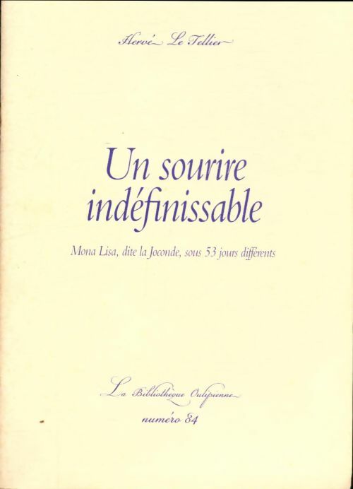 Livrenpoche : Un sourire indéfinissable - Hervé Le Tellier - Livre