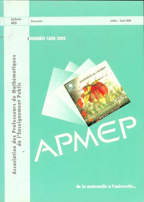 Livrenpoche : Bulletiin APMEP N°465 - Collectif - Livre