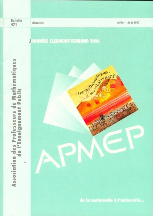 Livrenpoche : Bulletiin APMEP N°471 - Collectif - Livre