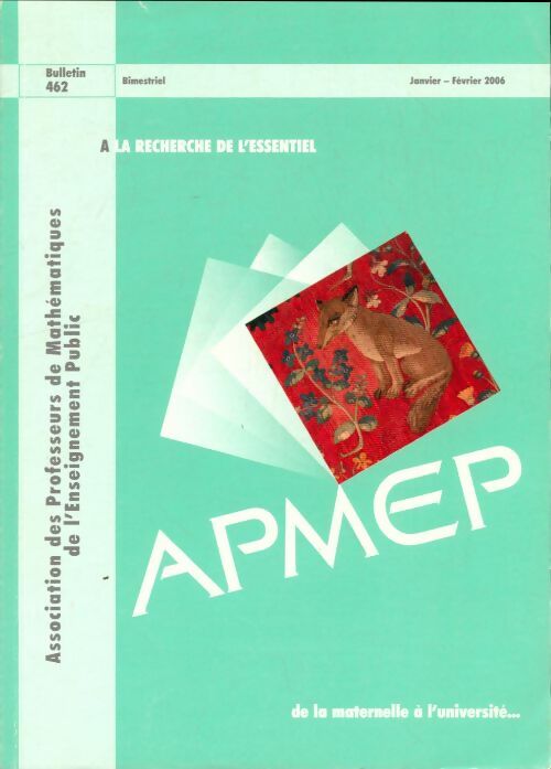Livrenpoche : Bulletiin APMEP N°462 - Collectif - Livre