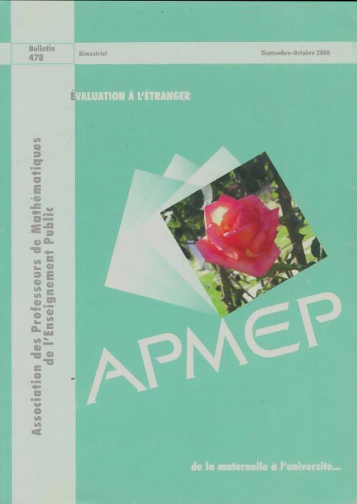 Livrenpoche : Bulletin APMEP n°478 - Collectif - Livre