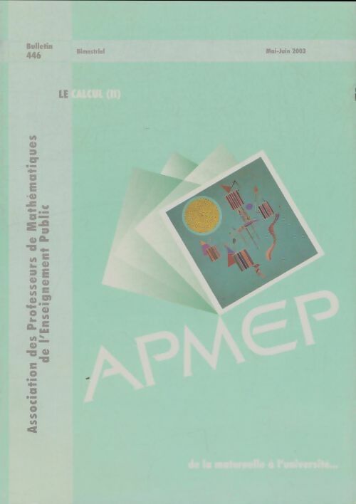 Livrenpoche : Bulletin APMEP n°446 - Collectif - Livre