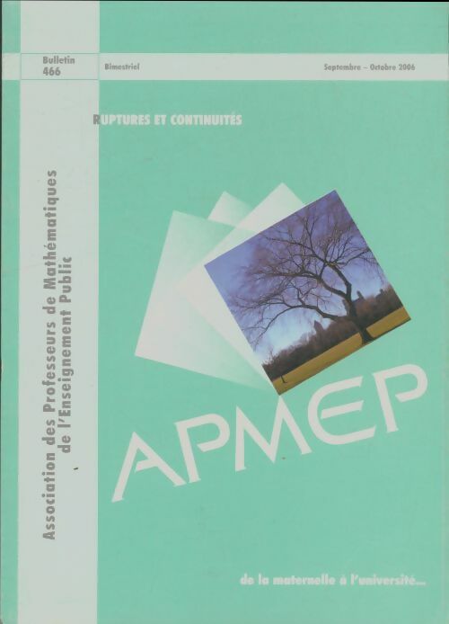 Livrenpoche : Bulletin APMEP n°466 - Collectif - Livre