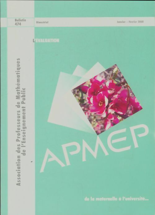 Livrenpoche : Bulletin APMEP n°474 - Collectif - Livre